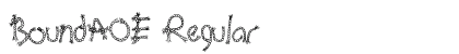 BoundAOE Regular Font BoundAOE Regular Font Preview