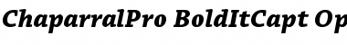 Chaparral Pro Bold Italic Caption Font