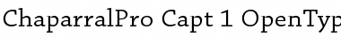 Chaparral Pro Caption Font