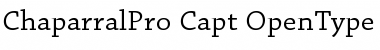 Chaparral Pro Caption Font