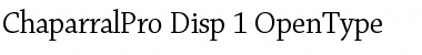 Chaparral Pro Display Font