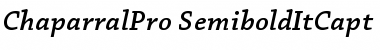 Chaparral Pro Semibold Italic Caption