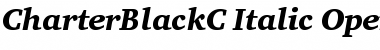 CharterBlackC Italic Font