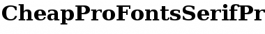 CheapProFonts Serif Pro Bold Font