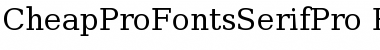 CheapProFonts Serif Pro Regular