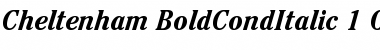 ITC Cheltenham Bold Condensed Italic