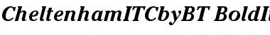 ITC Cheltenham Bold Italic