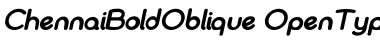 Download Chennai Bold Oblique Font