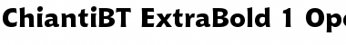 Bitstream Chianti Extra Bold Font
