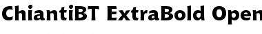 Bitstream Chianti Extra Bold Font