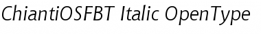 Bitstream Chianti Italic OSF Font