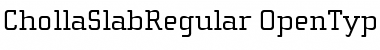 ChollaSlab Regular Font