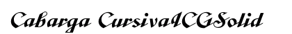 Cabarga CursivaICGSolid (OpenType) Font Preview Cabarga CursivaICGSolid (OpenType) Font Preview