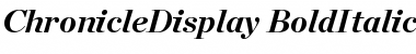 Chronicle Display Bold Italic Font