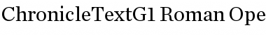 Download Chronicle Text G1 Font