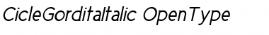 Cicle Gordita Italic Font
