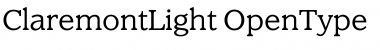 ClaremontLight Regular Font