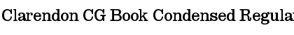 Clarendon CG Book Condensed Regular Font