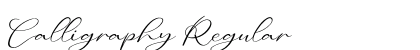 Calligraphy Regular (OpenType) Font Preview Calligraphy Regular (OpenType) Font Preview