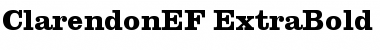 ClarendonEF ExtraBold Font