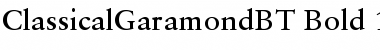 Classical Garamond Bold Font