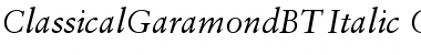 Classical Garamond Italic