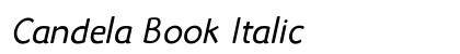 Candela Book Italic (OpenType) Font Preview Candela Book Italic (OpenType) Font Preview