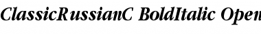 ClassicRussianC Bold Italic