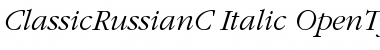 ClassicRussianC Italic
