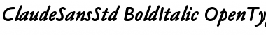 Claude Sans Std Bold Italic