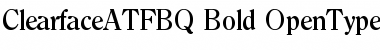 Clearface ATF BQ Regular Font