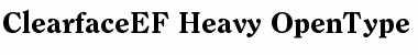 ClearfaceEF-Heavy Regular Font
