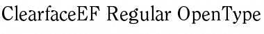 ClearfaceEF-Regular Regular Font