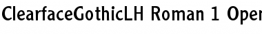 Download Clearface Gothic LH Font