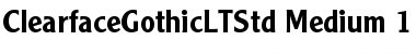 Download Clearface Gothic LT Std Font