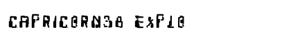 Capricorn38 Explo (OpenType) Font Preview Capricorn38 Explo (OpenType) Font Preview