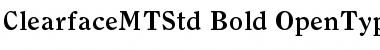 Download Clearface MT Std Font