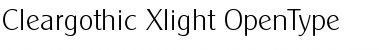Download Cleargothic-Xlight Font