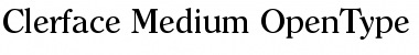 Download Clerface-Medium Font