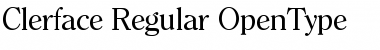 Download Clerface-Regular Font
