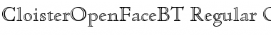 Cloister Open Face Regular Font
