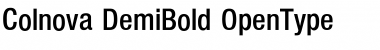 Colnova DemiBold Font