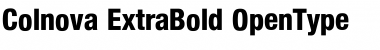 Colnova ExtraBold Font