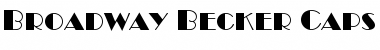 Broadway Becker Caps Regular Font