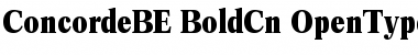Concorde BE Bold Condensed Font