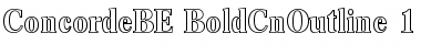 Concorde BE Bold Condensed Outline