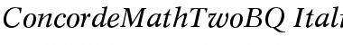 Concorde Math 2 BQ Regular Font