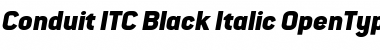 Conduit ITC Black Italic Font