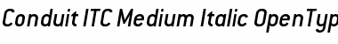 Download Conduit ITC Medium Font