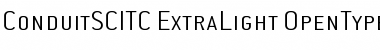 ConduitSCITC ExtraLight Font